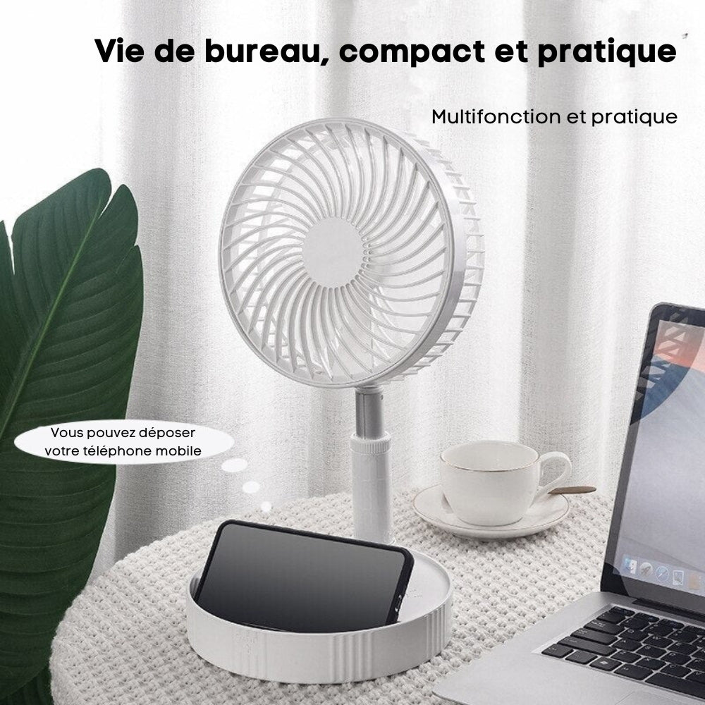 FoldAir - Ventilateur portable rétractable sans fil (CJ)